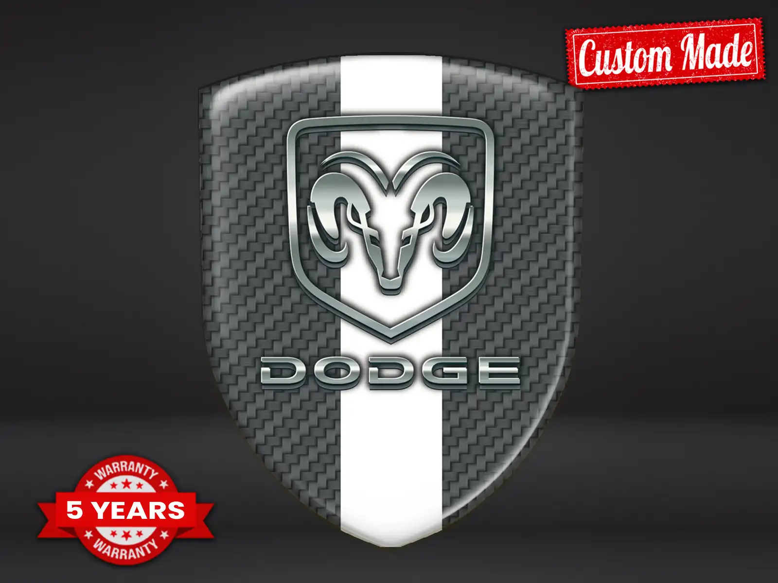 Dodge Fenêtre Auto Personnalisée Résistante Moderne